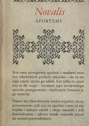 Aforyzmy - Friedrich Leopold von Hardenberg