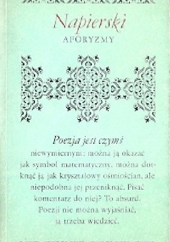 Aforyzmy - Stefan Napierski