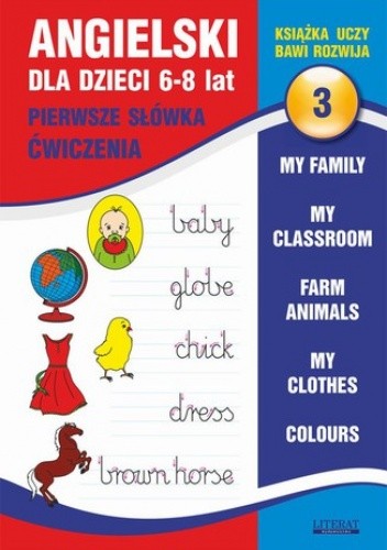 Angielski dla dzieci 3. Pierwsze słówka. Ćwiczenia. 6-8 lat - Bednarska Joanna