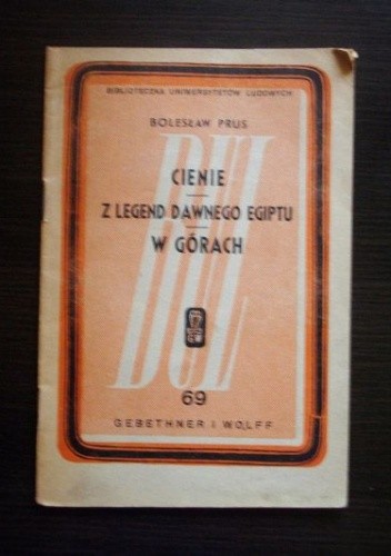 Cienie. Z legend dawnego Egiptu - Bolesław Prus