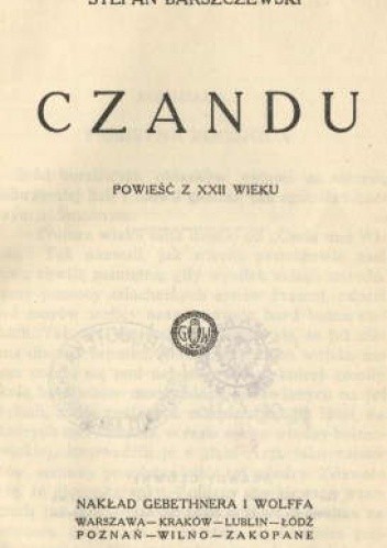 Czandu. Powieść z XXII wieku - Stefan Barszczewski