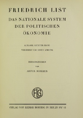 Das nationale System der politischen Oekonomie - praca zbiorowa