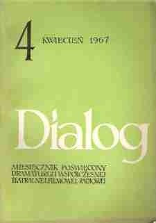 Dialog, nr 4 / kwiecień 1967 - Marguerite Duras