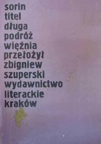 Długa podróż więźnia - Titel Sorin