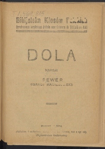 Dola - Ignacy Maciejowski