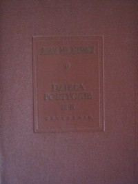 Dzieła poetyckie tom III i IV - Adam Mickiewicz