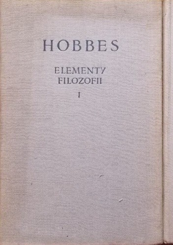 Elementy filozofii - Thomas Hobbes