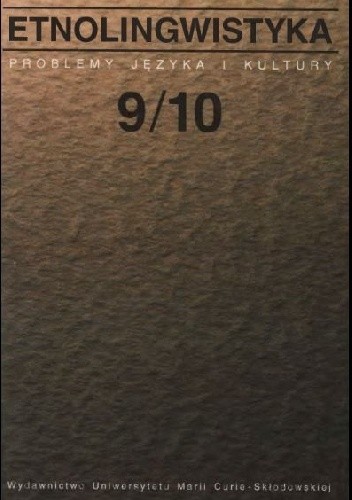 Etnolingwistyka, 9/10, 1998 - Ewa Wytrążek