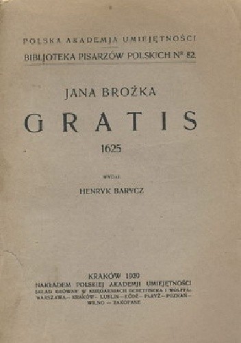 Gratis - Jan Brożek