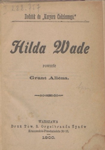 Hilda Wade: powieść - Grant Allen
