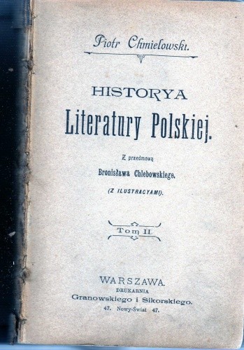 Historya Literatury Polskiej. Tom II - Piotr Chmielowski