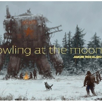 Howling at the Moon - Jakub Różalski