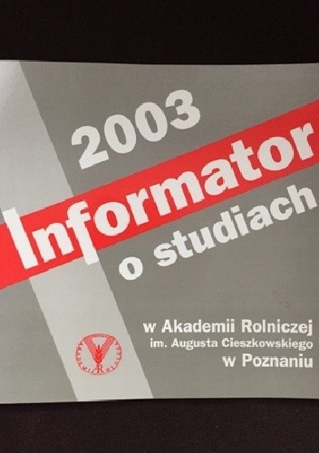 Informator o studiach 2003 - Elżbieta Żurek