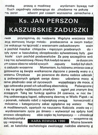 Kaszubskie Zaduszki - Jan Perszon