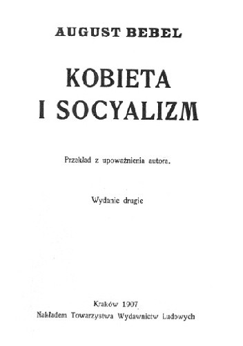 Kobieta i socjalizm - August Bebel