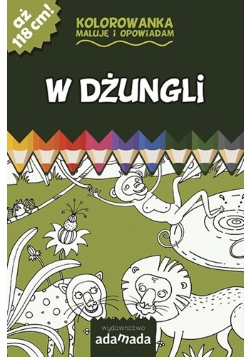 Kolorowanka. Maluję i opowiadam. W dżungli - Paweł Mazur
