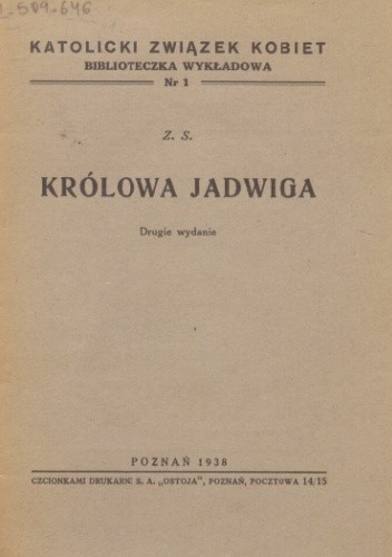 Królowa Jadwiga - Zofia Sokołowska