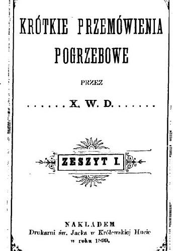 Krótkie przemówienia pogrzebowe - X. WD