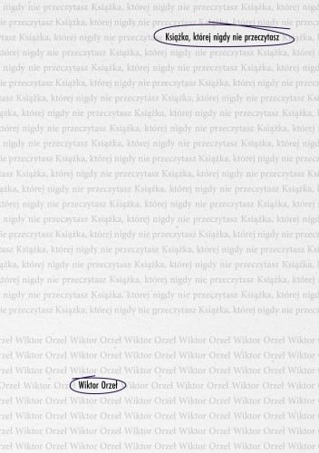 Książka, której nigdy nie przeczytasz - Wiktor Orzeł