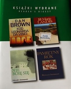 KSIĄŻKI WYBRANE: Kod Leonarda da Vinci, Zaułek kochanków, Nie boję się, Pamiętny rok - Dan Brown