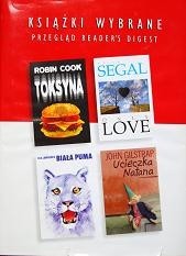 KSIĄŻKI WYBRANE: Toksyna; Only love; Ucieczka Natana; Biała puma - Robin Cook