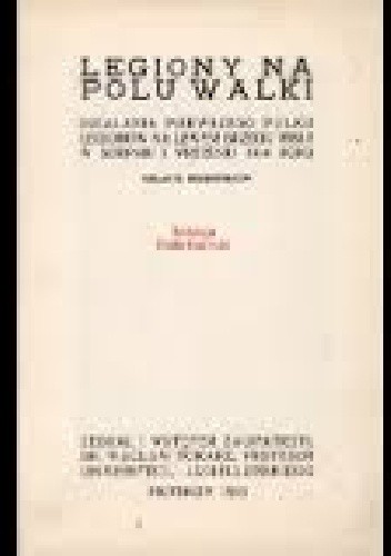 Legiony na polu walki - Wacław Tokarz