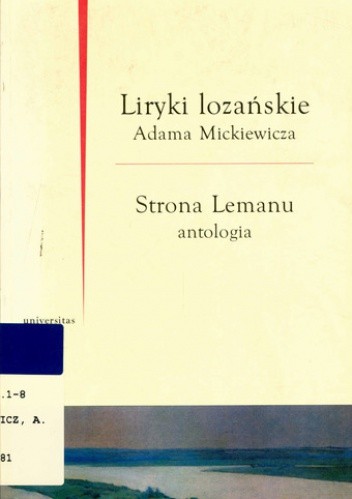 Liryki lozańskie - Adam Mickiewicz