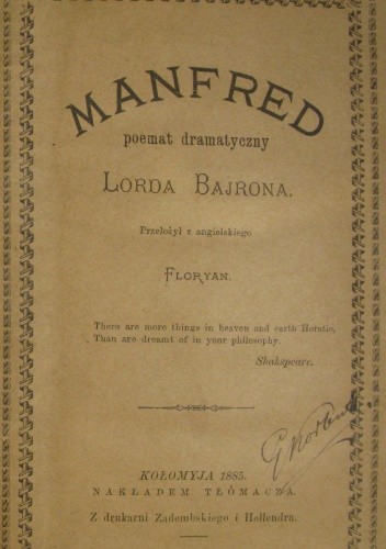 Manfred - George Gordon Byron