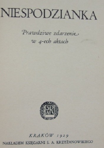 Niespodzianka - Karol Hubert Rostworowski
