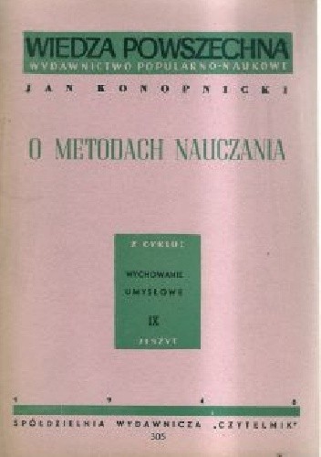 O metodach nauczania - Jan Konopnicki