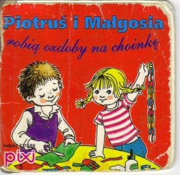 Piotruś i Małgosia robią ozdoby na choinkę - praca zbiorowa