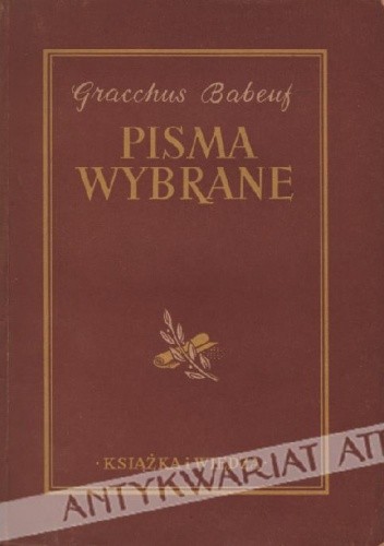 Pisma wybrane - Gracchus Babeuf