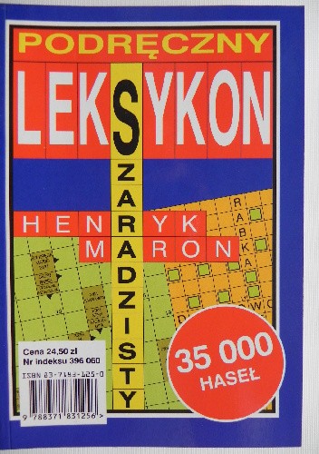 Podręczny leksykon szaradzisty - Henryk Maron