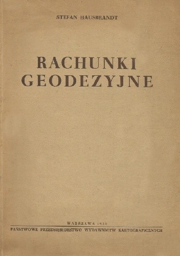 Rachunki geodezyjne - Stefan Hausbrandt