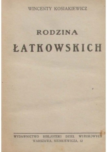 Rodzina Łatkowskich - Wincenty Kosiakiewicz