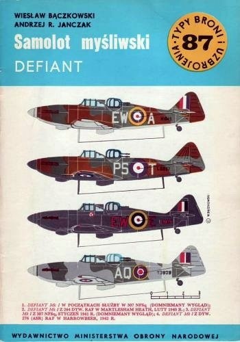 Samolot myśliwski Defiant - Andrzej R. Janczak