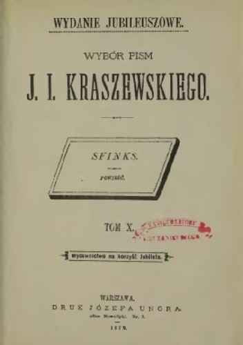 Sfinks - Józef Ignacy Kraszewski