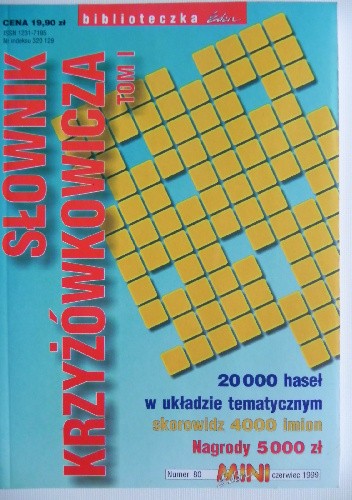 Słownik krzyżówkowicza tom I - Henryk Grochowiak