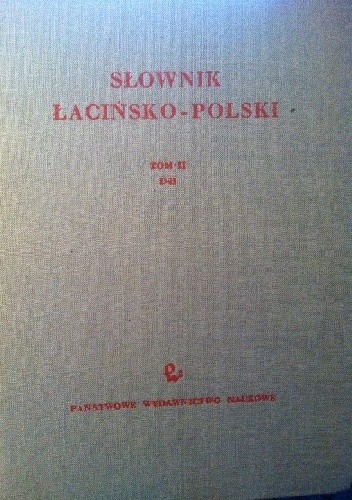Słownik polsko-łaciński t II D-H - Marian Plezia