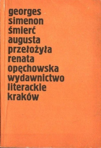 Śmierć Augusta - Georges Simenon