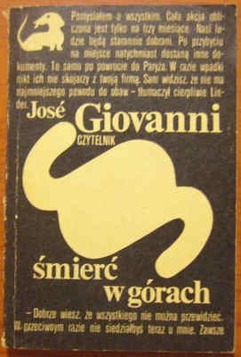 Śmierć w górach - José Giovanni