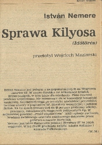 Sprawa Kilyosa - István Nemere
