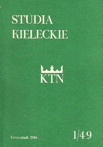 Studia Kieleckie 1/49 - Stanisław K. Wiąckowski