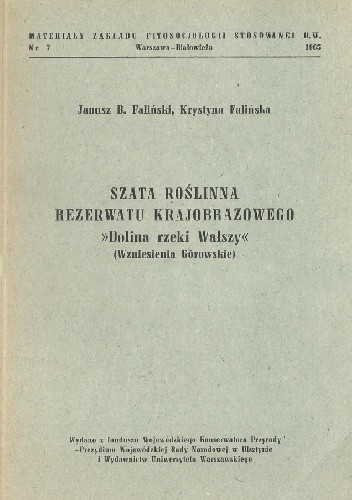 Szata roślinna rezerwatu krajobrazowego 