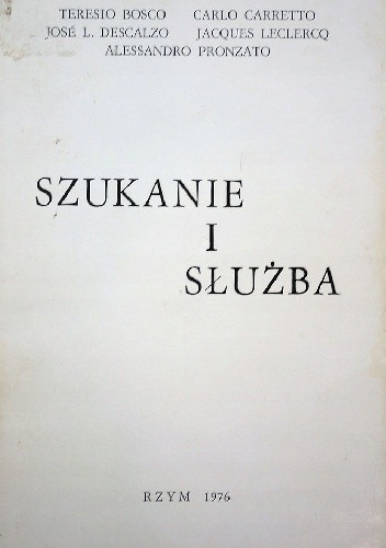 Szukanie i służba - José Luis Martín Descalzo