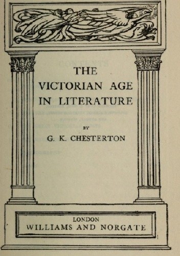 The Victorian Age in Literature - Gilbert Keith Chesterton