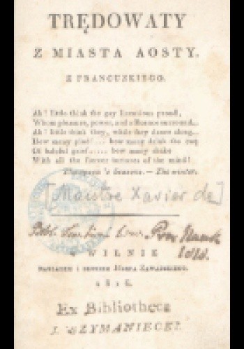 Trędowaty z miasta Aosty - Xavier de Maistre
