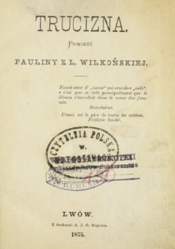Trucizna: powieść - Paulina Wilkońska