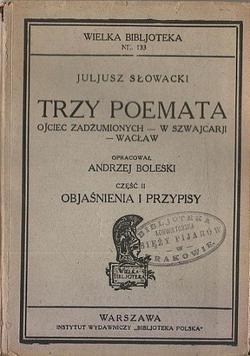 Trzy poemata - Juliusz Słowacki