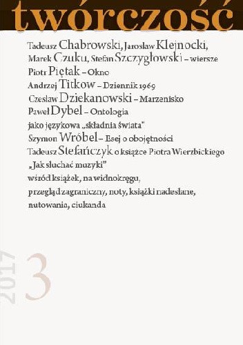 Twórczość nr 3 - 2017 - Redakcja miesięcznika Twórczość